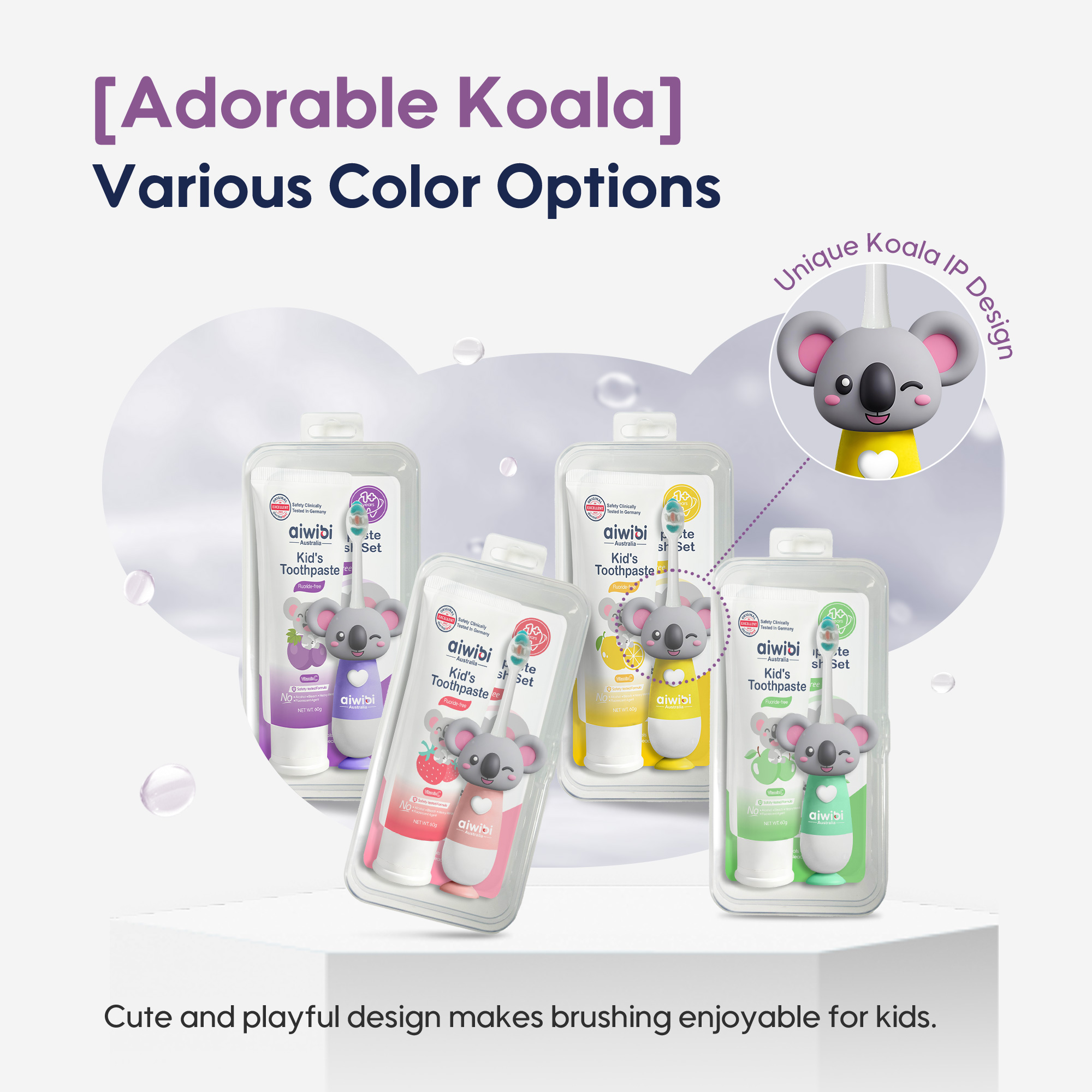 Ensemble brosse à dents & dentifrice pour enfants (kit)