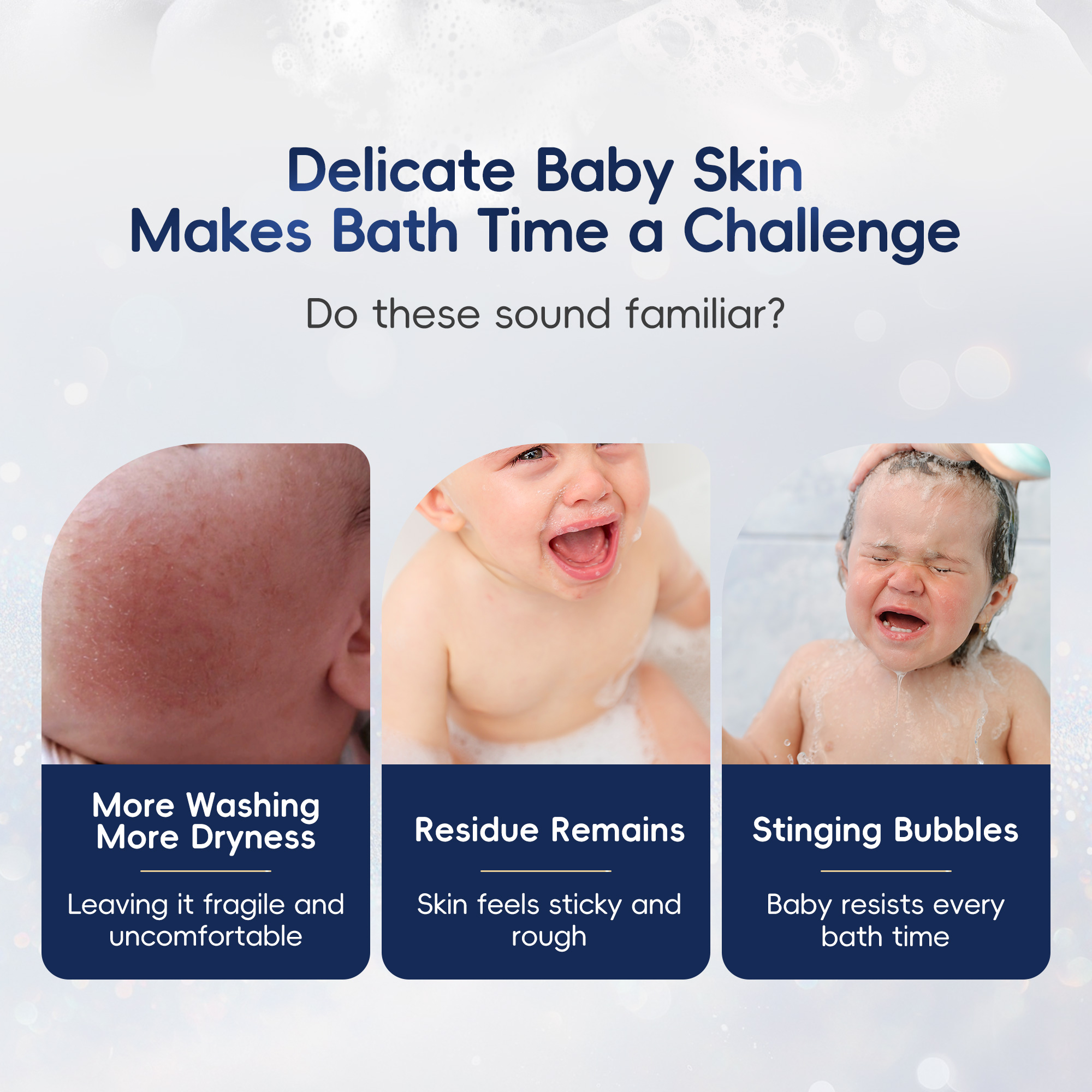 Mousse de douche et shampoing pour bébé (300ml)