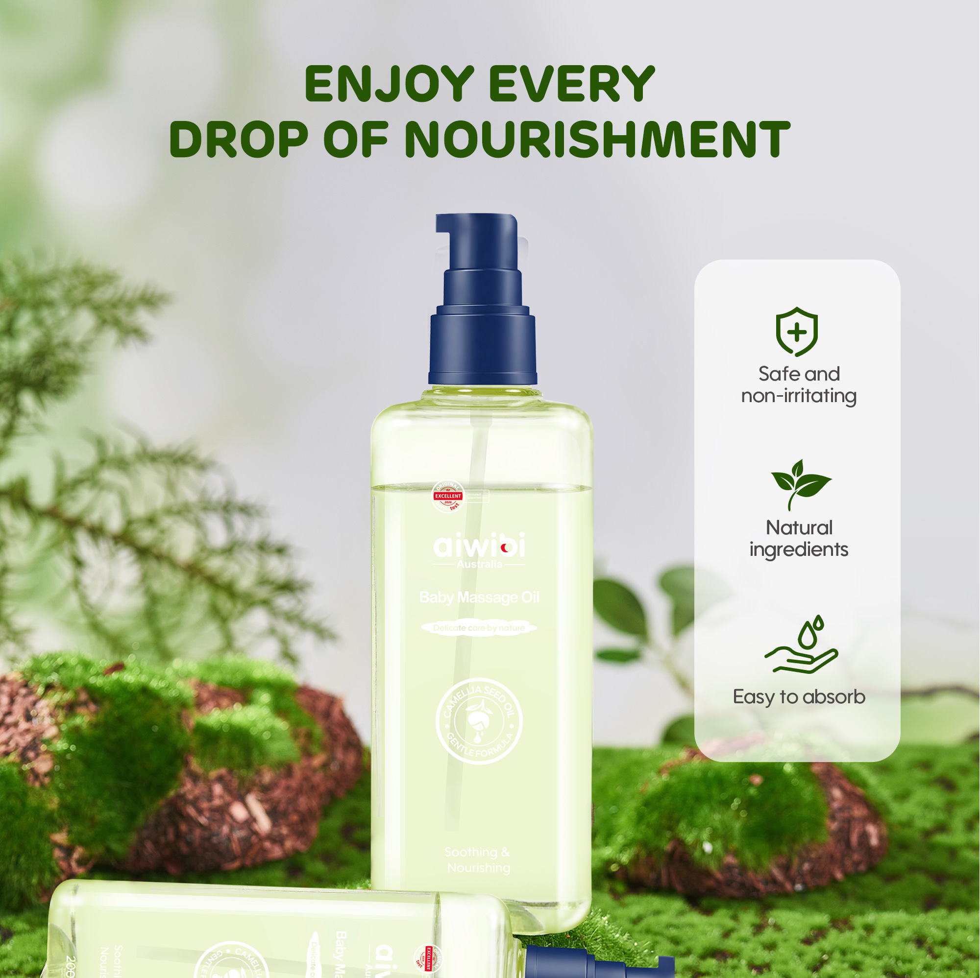 Huile de massage pour bébé