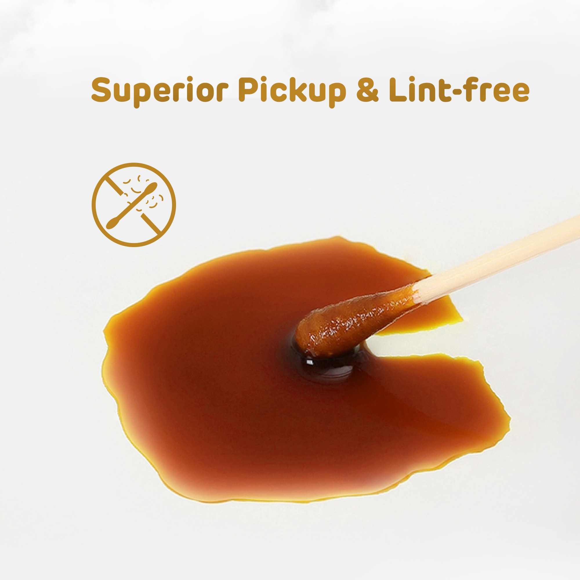 Coton-tige pour bébé (200 pièces de l'embout rond doux)