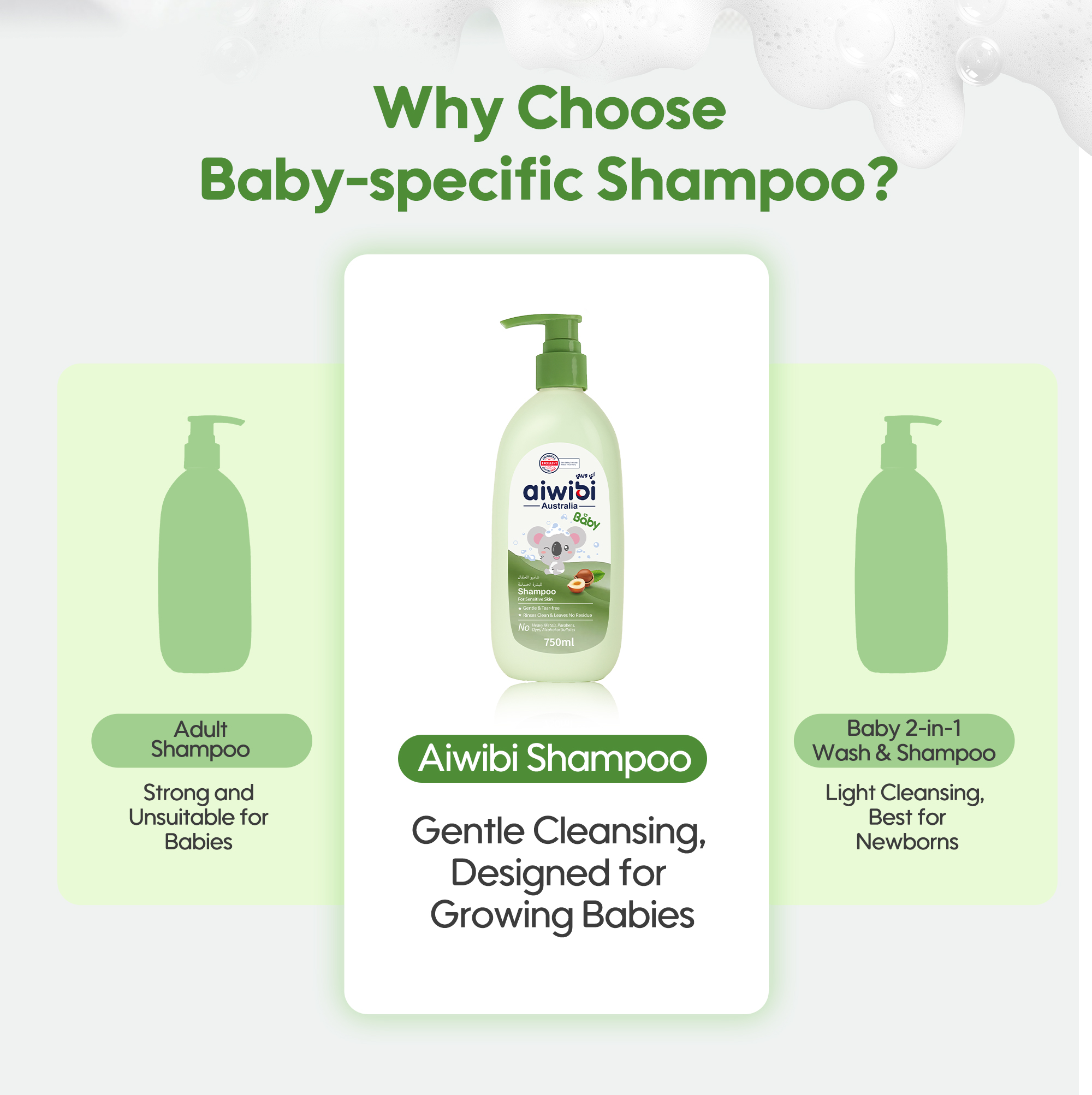 Shampooing Nurture Nut pour bébé