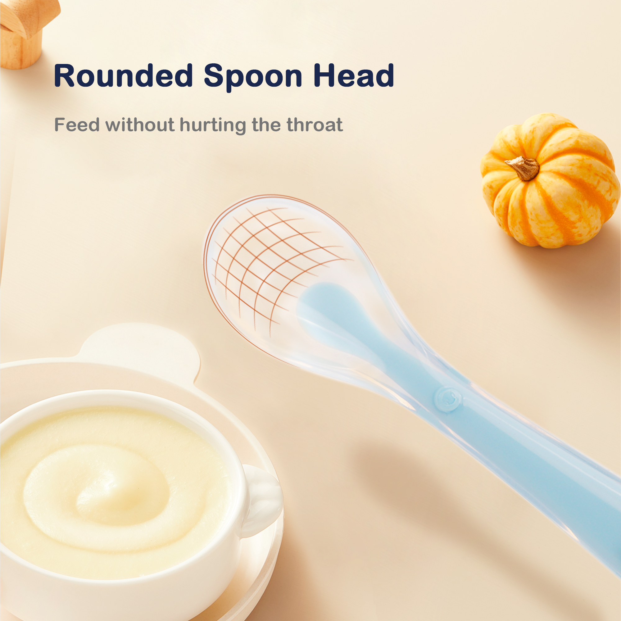 Cuillère à mâcher en silicone pour bébé 