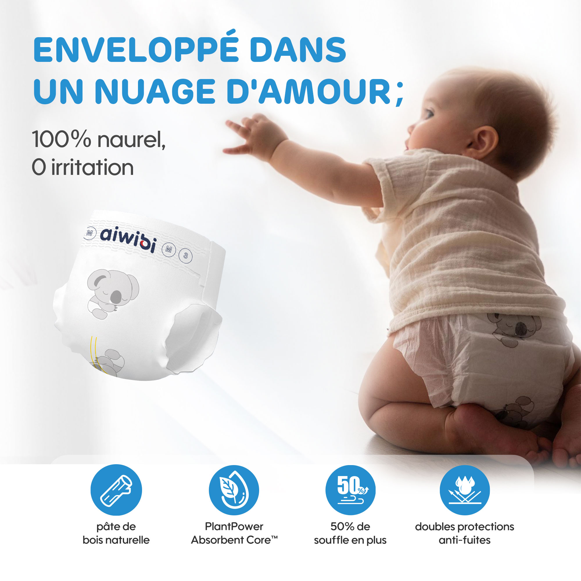 Couche pour Bébé 01 (Emballage petit）