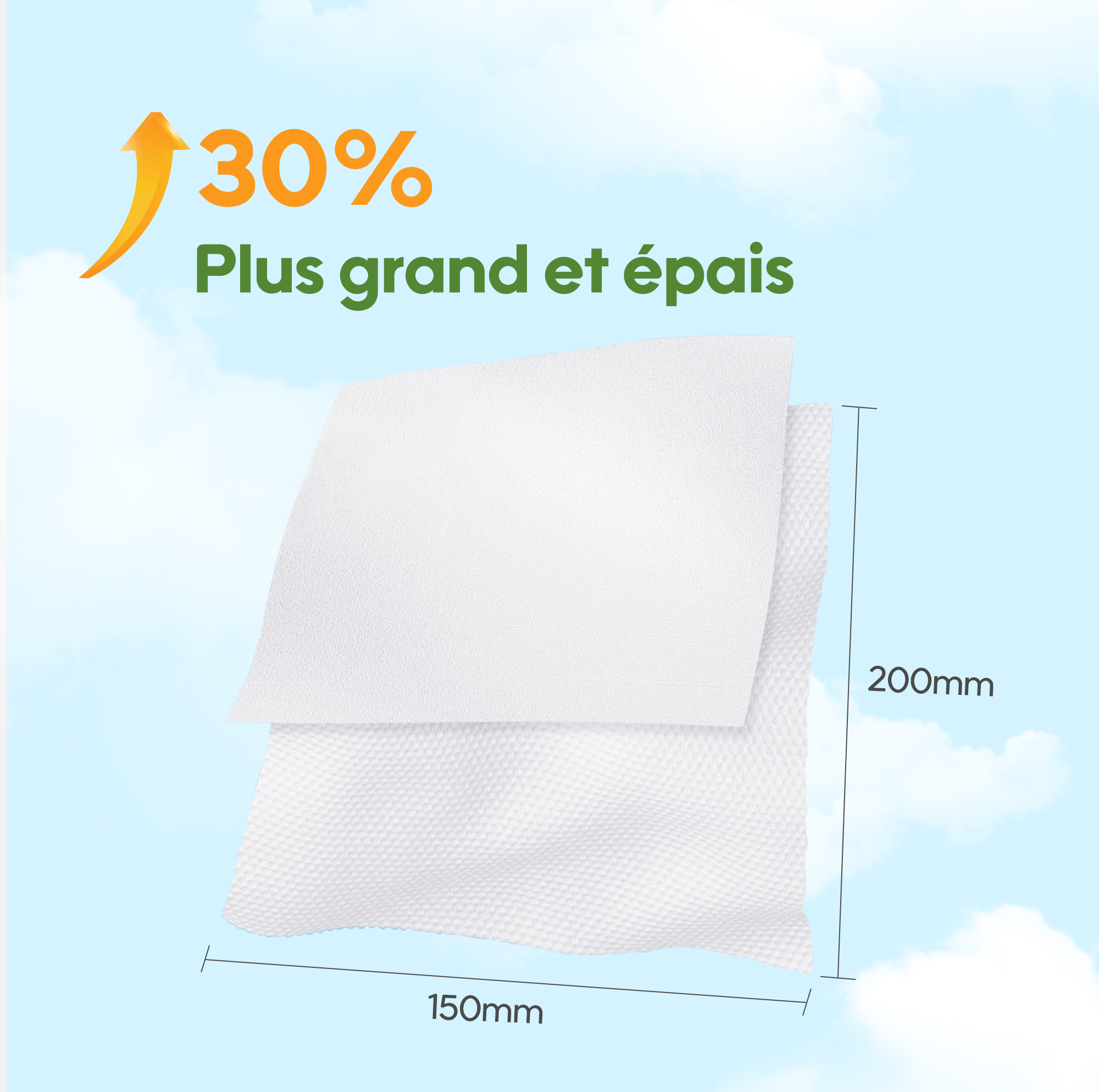 Lingettes fraîches pour bébé (84 lingettes）