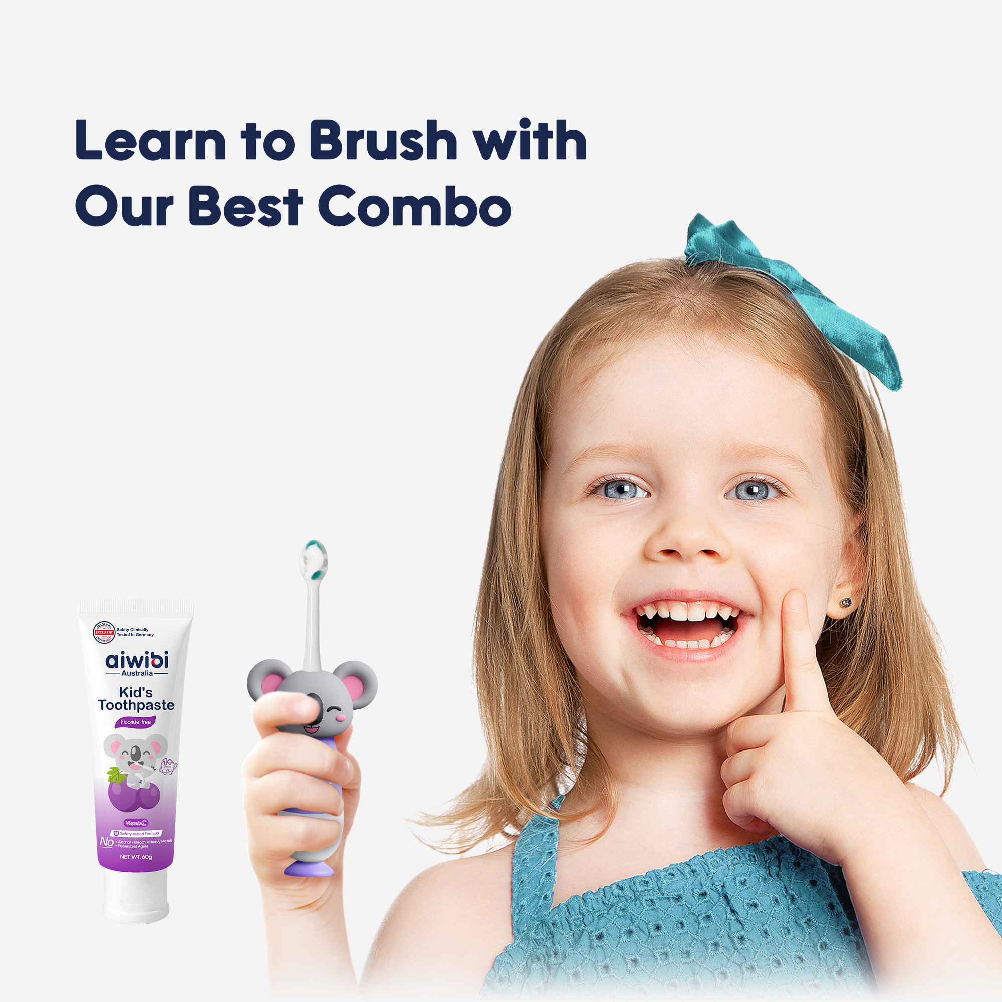 Ensemble brosse à dents & dentifrice pour enfants (kit)